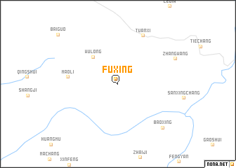 map of Fuxing