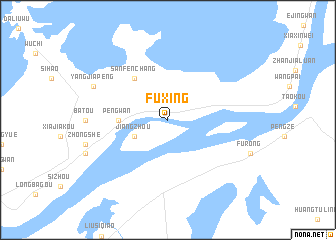 map of Fuxing