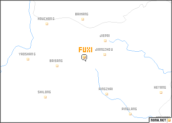 map of Fuxi