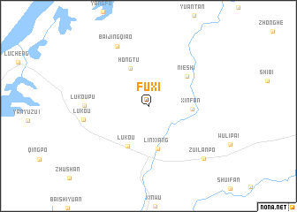 map of Fuxi