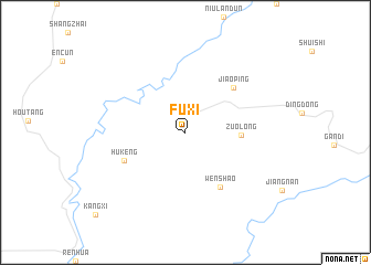 map of Fuxi