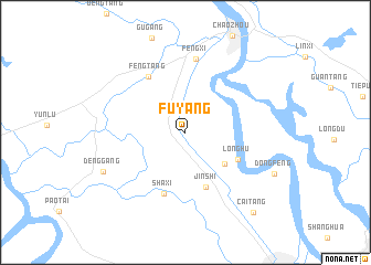 map of Fuyang