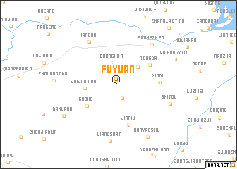 map of Fuyuan