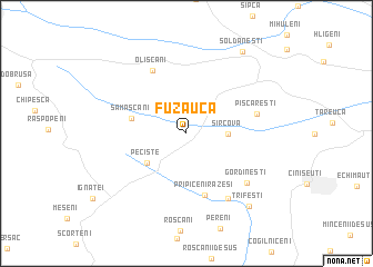 map of Fuzăuca