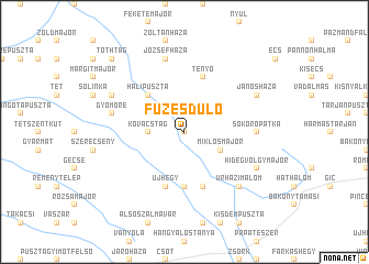 map of Füzesdůlő