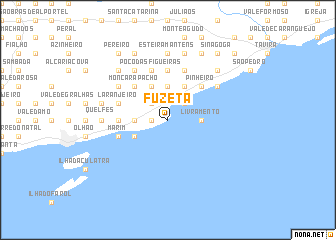 Fuzeta (Portugal) map - nona.net