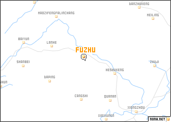 map of Fuzhu