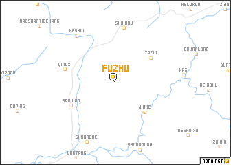 map of Fuzhu