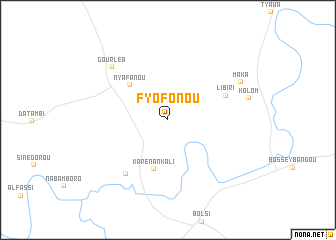 map of Fyofonou
