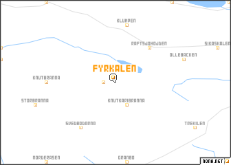 map of Fyrkälen