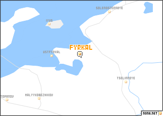 map of Fyrkal