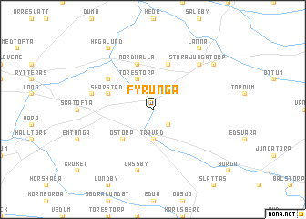 map of Fyrunga