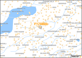 map of Fyzābād