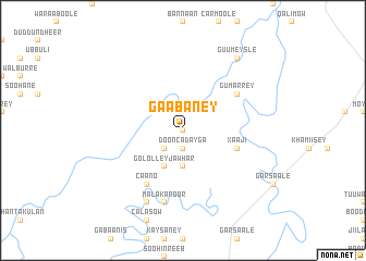 map of Gaabaney