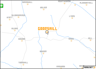 map of Gaars Mill