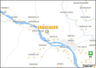 map of Gabagoura