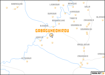 map of Gabaguhé Ohirou