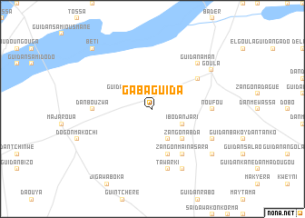 map of Gaba Guida