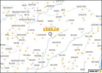 map of Gabajia