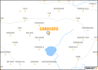 map of Gabakoro