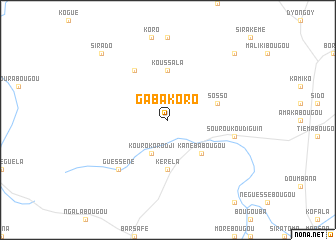 map of Gabakoro