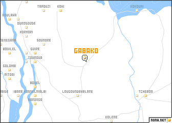 map of Gabako