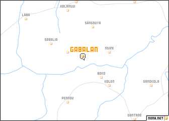 map of Gabalan
