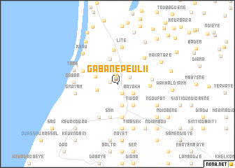 map of Gabane Peul II