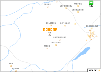 map of Gabane