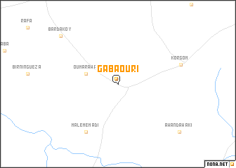 map of Gabaouri