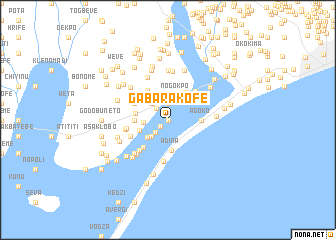 map of Gabarakofe