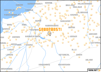 map of Gabar Basti