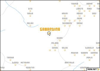 map of Gabardina