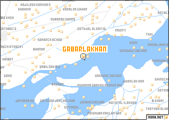 map of Gābar Lakhan