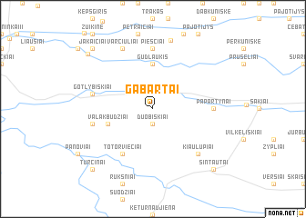 map of Gabartai