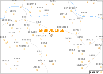 map of Gaba Village