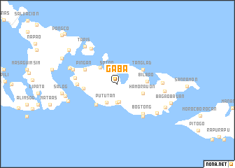 map of Gaba