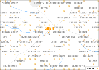 map of Gąba