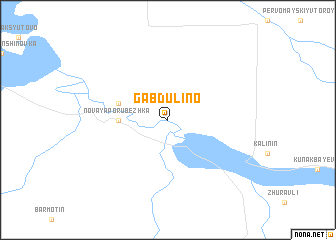 map of Gabdulino