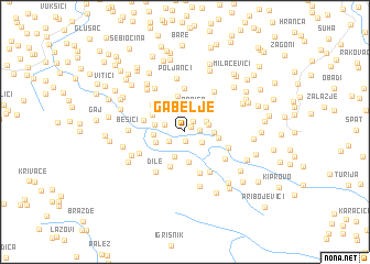 map of Gabelje