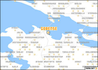 map of Gåbense