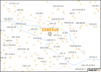 map of Gaberje