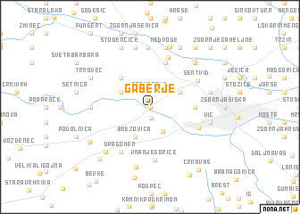 map of Gaberje