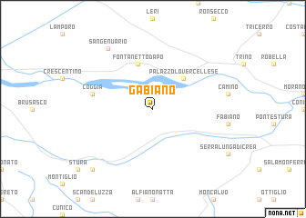 map of Gabiano