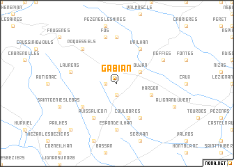 map of Gabian