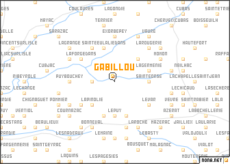 map of Gabillou