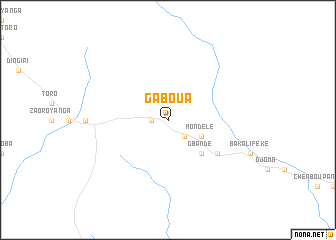 map of Gaboua