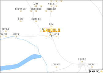map of Gaboulo