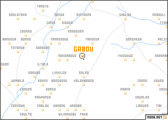 map of Gabou