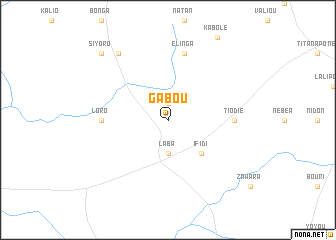 map of Gabou